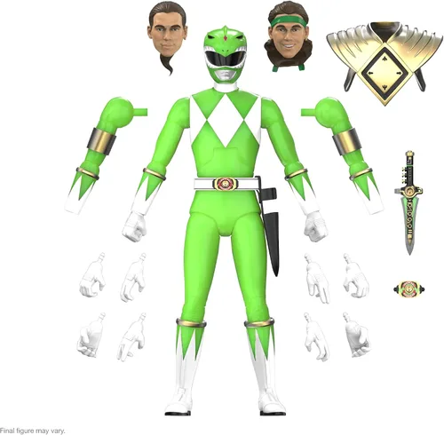 Vista 11 de Super7 Mighty Morphin Power Rangers ULTIMATES! Wave 3 - Figura de acción de Blue Ranger