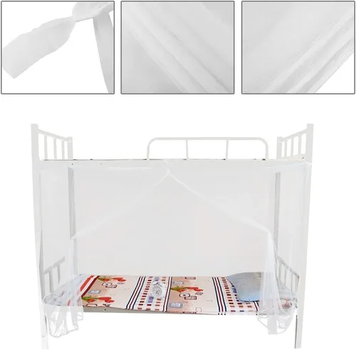 Vista 5 de Red de dosel para cama, tamaño individual/matrimonial/queen, color blanco