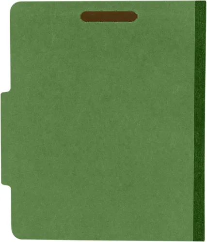 Vista 9 de The File King Carpeta de archivos con clasificación de cartón prensado de dos divisores, tamaño carta, caja de 10, pestaña superior ROC 2/5