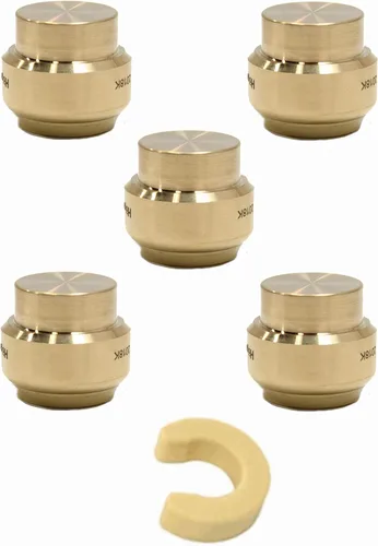 Vista 12 de Paquete de 2 tapas de enchufe EFIELD de 1 pulgada para conectar Pex, cobre, CPVC con clip de desconexión, (PF101-2PCS)