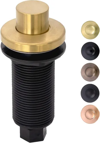 Vista 6 de Akicon Kit de interruptor de aire de eliminación de basura de cobre con botón de encendido/apagado de eliminación de desechos en la parte superior