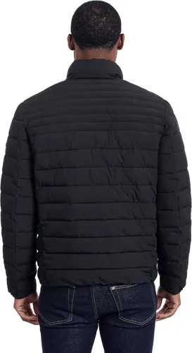Vista 10 de Calvin Klein Abrigo acolchado con cremallera completa para hombre Negro