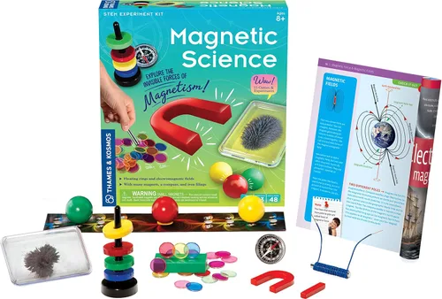 Vista 2 de Thames & Kosmos Magnetic Science 33 experimentos STEM Edades 8+ Aprende sobre los polos magnéticos de la Tierra Descubre cómo funcionan