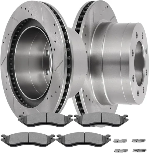 Vista 16 de SCITOO Kit de freno delantero Rotores de freno delantero y pastillas de freno de cerámica para Acura RSX 2003-2006