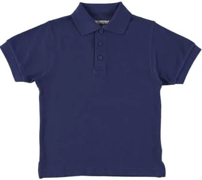 Vista 2 de Polo universal unisex SS piqué - azul marino, 5, marino