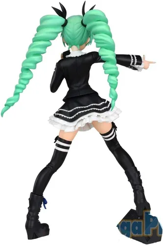 Vista 2 de Sega Project Diva Arcade Future Tone Hatsune Miku Super Premium Figura de acción Dark Angel, 9 pulgadas