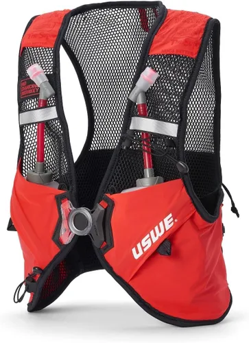 Vista 12 de USWE Pace - Mochila de hidratación para correr con 2 x 16.9 fl oz UltraFlask, mochila para hombre y mujer