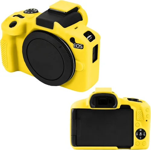 Vista 8 de Leayjeen Funda protectora de silicona compatible con cámara Canon EOSR50, carcasa protectora de silicona suave para cámara R50, con cubierta