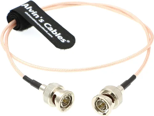 Vista 8 de Alvin's Cables BNC macho de ángulo recto a BNC hembra SDI Cable para cámara 50 ohmios