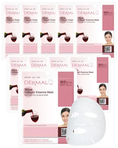 Vista 31 de DERMAL Acai Berry Collagen Essence - Mascarilla facial de 0.81 onzas (0.81 oz), paquete de 10 unidades – Hidratante y reafirmante mantiene la piel