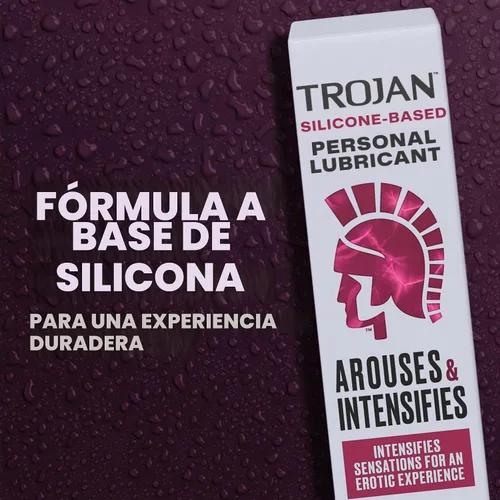 Vista 3 de TROJAN Lubricantes despierta e intensifica, lubricante personal, lubricante personal de silicona, 3 onzas líquidas