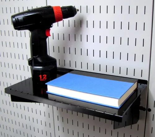 Vista 7 de Organizador de tablero de clavijas Wall Control Metal Pegboard Kit de almacenamiento de herramientas con accesorios