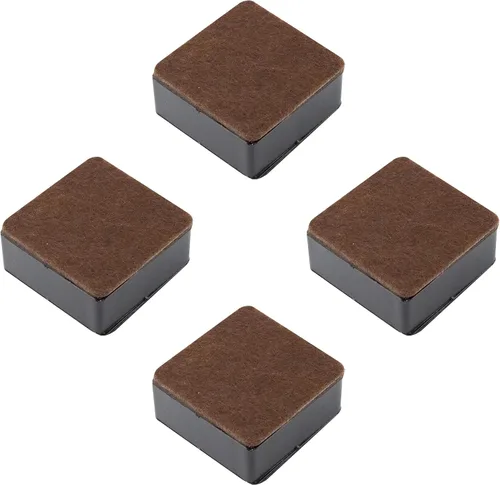 Vista 6 de Elevador de muebles autoadhesivo de 0.65 pulgadas, almohadillas suaves para patas de muebles, mesa de cama redonda, elevador de cama, añade 0.65