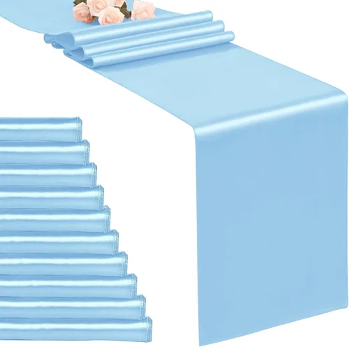 Vista 17 de 10-Pack Lavender 12 x 108 inches Long Premium Satin Table Runner Lavanda