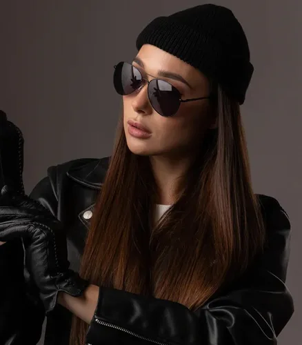 Vista 3 de AIEYEZO Gafas de sol polarizadas clásicas de aviador para hombres y mujeres, bisagra de resorte, marco de metal, protección UV400