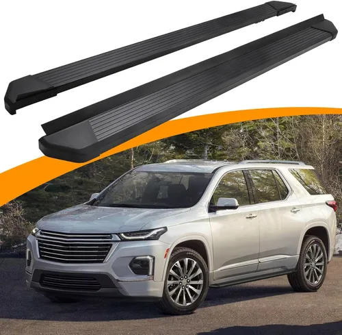 Vista 9 de Estribos para Jeep Grand Cherokee 2022-2026 de 2 filas SWB (excepto 4xe) Negros, de aluminio, pasos laterales