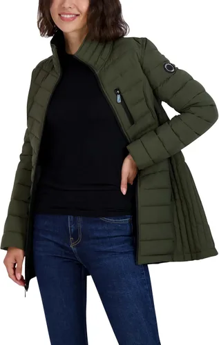 Vista 2 de Nautica Women's 34 Midweight Stretch Puffer Jacket with Hood