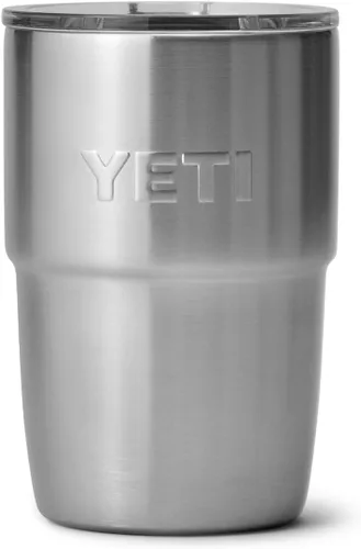 Vista 8 de YETI Rambler Taza de café aislada de 8 onzas con tapa, taza de café apilable de doble pared aislada al vacío, forro de cerámica DuraSip, diseño apto