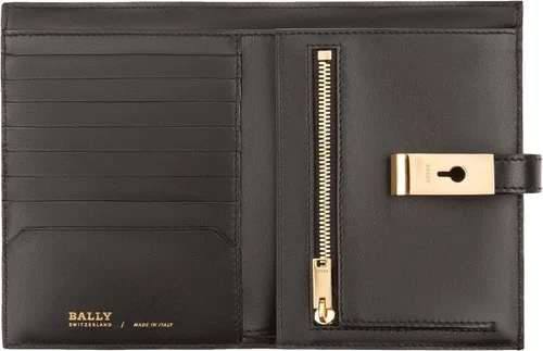 Vista 3 de BALLY April - Cartera francesa de cuero negro para mujer 6232919, Negro -, Vestido