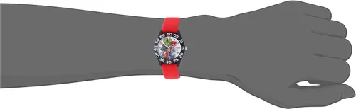 Vista 2 de Marvel The Hulk WMA000287 Super Hero Reloj analógico de cuarzo rojo para niños, Rojo -, Classic