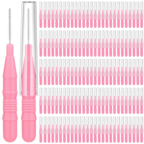 Vista 8 de MAPVOLUT 120 Piezas Cepillo Micro para Cejas con Tapa Cepillo de Laminación de Cejas Spoolies para Cepillo de Cejas y Pestañas Relleno y Elevación