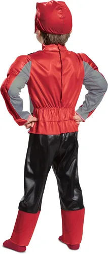 Vista 3 de Disfraz muscular de Red Ranger Beast Morphers para niños pequeños