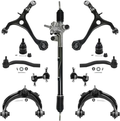 Vista 97 de Detroit Axle - Kit de suspensión delantera de 10 piezas para Chevrolet Trailblazer GMC Envoy 2004-2007 2005 2006 Soportes de brazo de control