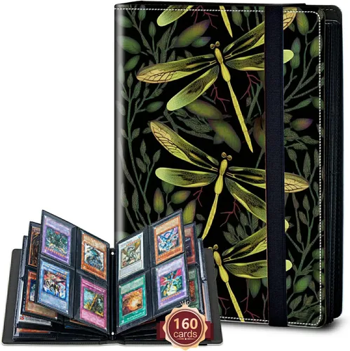 Vista 69 de Rossy Carpeta de tarjetas con 4 bolsillos, carpeta de tarjetas intercambiables, álbum de colección de tarjetas, para 160 tarjetas de carga lateral