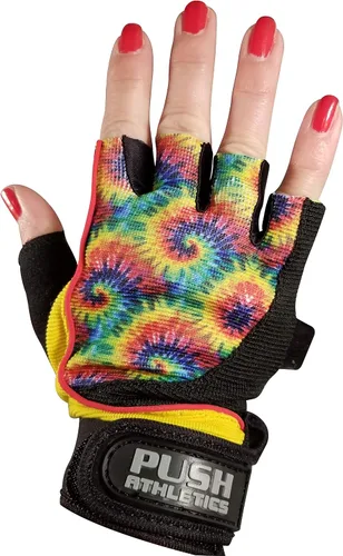 Vista 9 de Guantes de entrenamiento para mujer ligeros con palmas acolchadas de gel y cierre de velcro súper fuerte y disponibles los estilos más populares