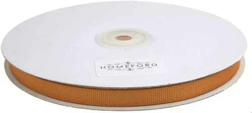 Vista 33 de Homeford Cinta de grogrén macizo, 50 yardas (1-1/2 pulgadas, oro antiguo)