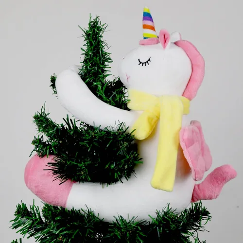 Vista 8 de Adornos de elfo para la parte superior del árbol de Navidad, decoración única y divertida de Navidad de peluche de elfo abrazador para adornos