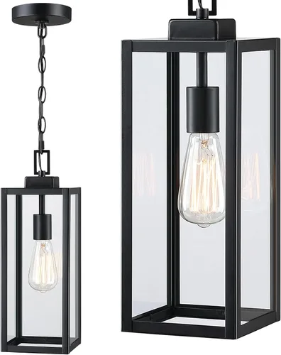 Vista 11 de 13 Inch Outdoor Pendant Light Dusk to Dawn Hanging Porch Light for Entrance Front Door Photocell Pendant Lights for Porch Dusk to Dawn Hanging