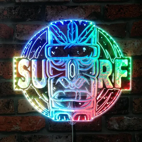 Vista 33 de ADVPRO Arcade Retro Game Classics Video Room RGB Dynamic Glam LED Sign - Forma de corte a borde - Decoración 3D inteligente - Señalización