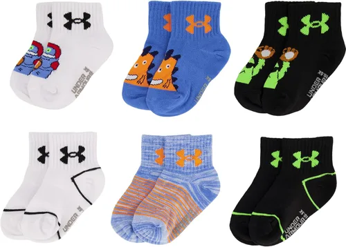 Vista 5 de Under Armour boys Multi Pack Quarter Sock