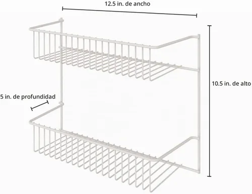 Vista 3 de Estantería de pared de 2 estantes ClosetMaid 8002, 12 pulgadas de ancho