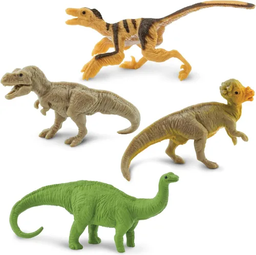 Vista 5 de Safari Ltd. Feathered Dinosaurs TOOB - Figuras de T-Rex, Velociraptor, Microraptor y más - Divertido juguete educativo para niños, niñas y niños a