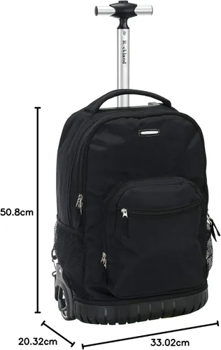 Vista 6 de Rockland, bolsa de viaje de 19 pulgadas, con ruedas., Negro), R02-BLACK