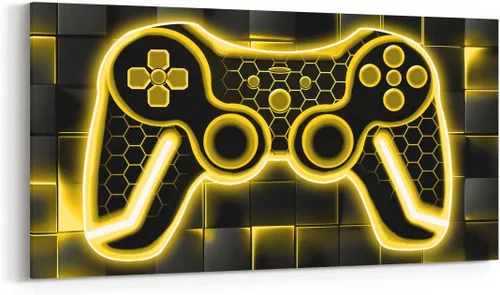 Vista 6 de Feelyou Lienzo decorativo para pared, control de juegos, oficina, pósteres para adultos, regalos de juegos, arte de pared para el baño, arte