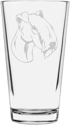 Vista 185 de Podenco Canario - Vaso de pinta de 16 onzas con temática de perro personalizado
