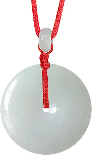 Vista 36 de Dahlia Collar eterno de jade en forma de círculo, jadeíta de grado A certificada de Birmania auténtica para la paz