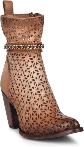 Vista 2 de CUADRA Women's Bootie in Genuine Leather Brown