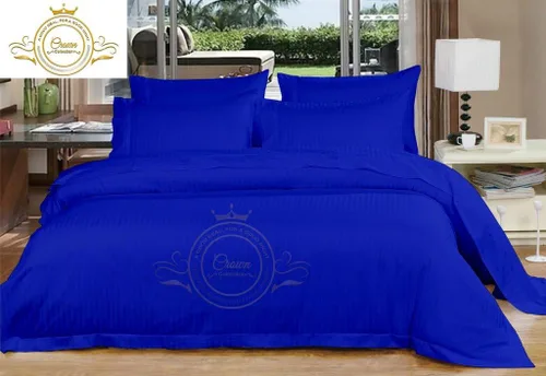 Vista 11 de Corona Collection Hotel beddings 600-thread-count Juego de sábana 100% algodón egipcio, 4 pieza Fit hasta 12" Deep Pocket todo Damask rayas elástica