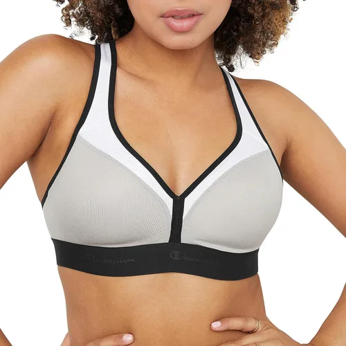 Vista 7 de Champion Sujetador deportivo con curvas para mujer con textura Negro