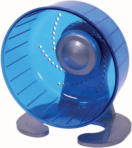 Vista 7 de Petest Rueda de ejercicio para hámster, ruedas silenciosas para hámster, diámetro de 6.7 pulgadas, color azul
