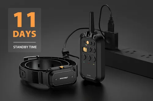 Vista 5 de PATPET Collar de choque de perro para 2 perros, collar E de rango de 3/4 millas para entrenamiento de perros con 3 modos de entrenamiento, collar
