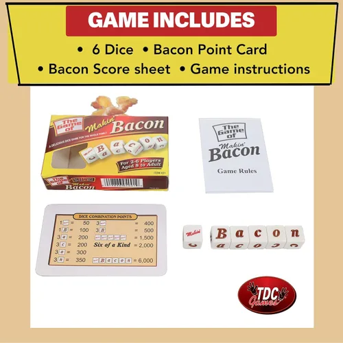 Vista 5 de TDC Games Makin' Bacon Dice Juego