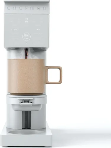 Vista 10 de Chefman Cafetera de una sola porción, funciona con K-Cup y café molido Medianoche