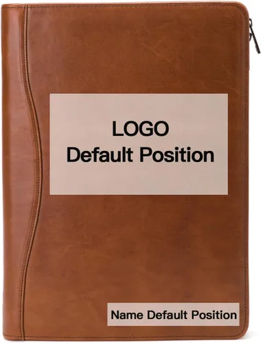 Vista 17 de Cartera personalizada de cuero vegano, tamaño legal de 8.5 x 14 pulgadas, soporte de bloc de notas personalizado para hombres y mujeres, organizador