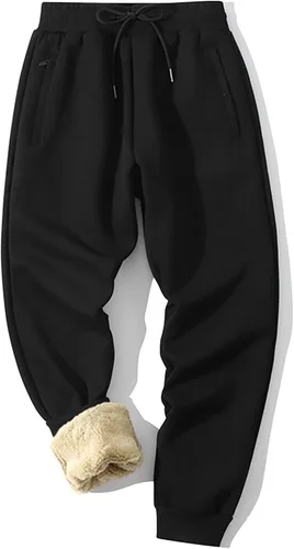 Vista 34 de MACHLAB Pantalones deportivos térmicos de forro polar para hombre, pantalones de chándal gruesos y cálidos para invierno