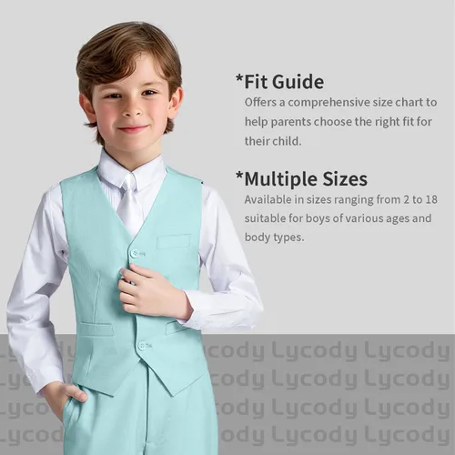 Vista 81 de Conjunto de chaleco para niños, trajes formales, trajes de boda, ropa de vestir